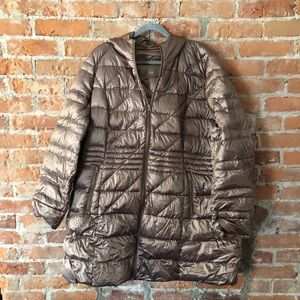 Lane Bryant Gold Lightweight Packable Coat 26/ 28